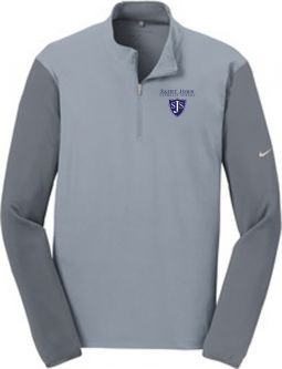 Nike Golf Dri-FIT Fabric Mix 1/2-Zip Cover-Up, Cool Grey/Dark Grey